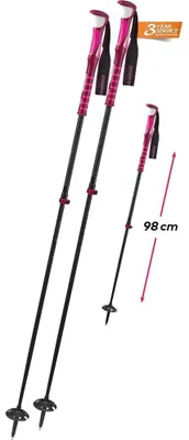 Image de Bâton télescopique Komperdell Carbon C7, idéal pour la randonnée en ski de randonnée, la randonnée et le trekking
