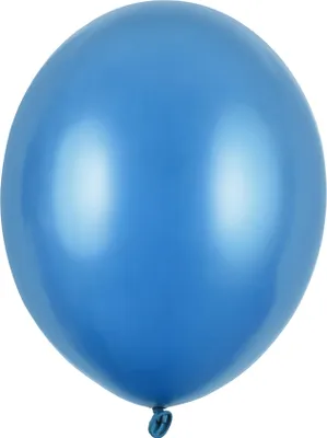 Produktbild von 10 Stk. Luftballon Ø30cm "Uni Metallic" | Blau