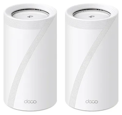 Produktbild von TP-LINK Deco BE85 (2-Pack) - Weiß - Intern - Mesh-System - CE: <20 dBm (2.4 GHz) - <30 dBm (5 GHz) - <23 dBm(6 GHz) - Tri-Band (2,4 GHz/5 GHz/6 GHz) - Wi-Fi 7 (802.11be)