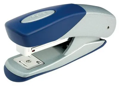 Image de Agrèfeuse Rexel Matador Pro, largeur de corps 70 mm, profondeur d'insertion pour agrafeuses 26/6 et 24/6, couleur argent/bleu