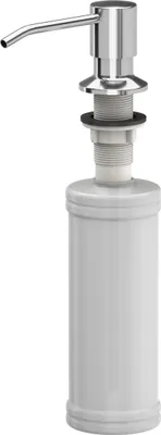 Obrázok produktu pre QUADRON Dávkovač mydla Chrome 350ml Dávkovač na tekutinu na umývanie riadu, kovový dávkovač mydla, dávkovač vhodný do kuchyne, na ručné mydlo, šampón
