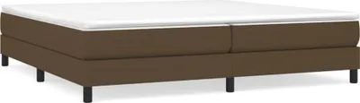 Obrázek produktu pro vidaXL Box spring bed frame dark brown 200x200 cm fabric