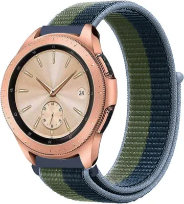 Produktbild von Strap-it Samsung Galaxy Watch 42mm Nylonarmband (Moosgrün)