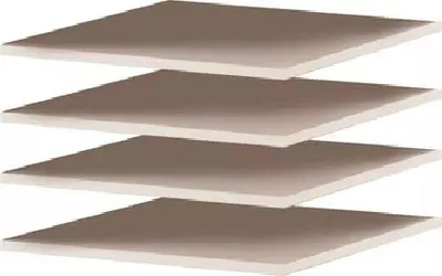 Obrázek produktu pro Set 4 polic ke skříni MARFA a MISHEEL 101 - kašmírový