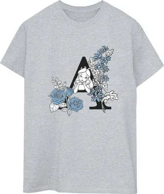 Produktbild von Disney - "Alice in Wonderland" T-Shirt für Damen BI9059 (XXL) (Grau)