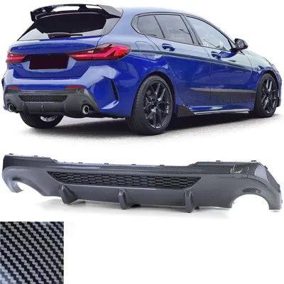 Für BMW 1er F40 118d 120d 128ti mit M-Paket Heckdiffusor Diffusor CARBON OPTIK in der Farbe CARBON von Carparts-Online GmbH