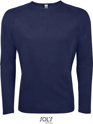 Immagine prodotto di SOLs 02071 | Maglietta sportiva a maniche lunghe da uomo - Colore: French Navy - Taglia: XL