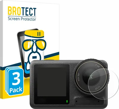 Produktbild von 3x BROTECT Schutzglas für DJI Osmo Action 4 (Linse) Schutzfolie Panzer Folie Glas Display Schutz klar