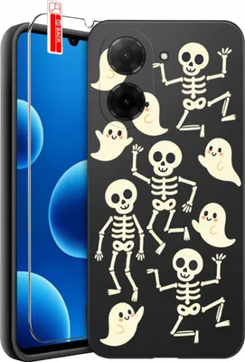 Zdjęcie produktu dla Etui Do Xiaomi Redmi A5 Czaszka Skuut Szkielet Halloween Wzory + Szkło 9H