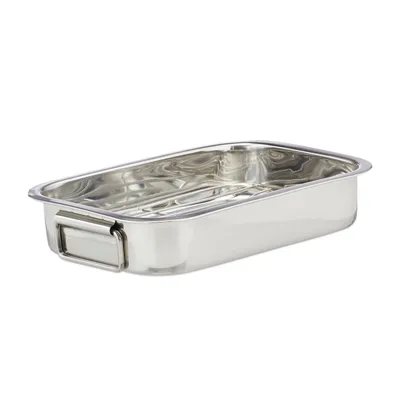 Produktbild von relaxdays 10023739_112 relaxdays Bräter   silber