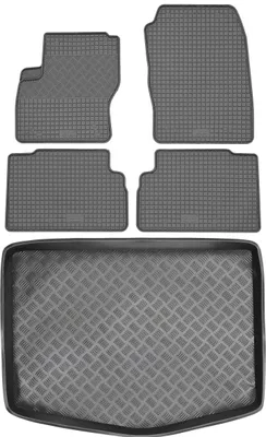 Produktbild von Ford C-Max Minivan (2010-2018) - Set: Gummifußmatten + Kofferraummatte