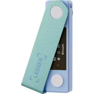 Produktbild von Kryptowährungs-Wallet und NFT Ledger Nano X, Grün/Blau