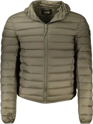 Produktbild von Leichte Herrenjacke mit Kapuze und Taschen – Grün, stilvoll & praktisch