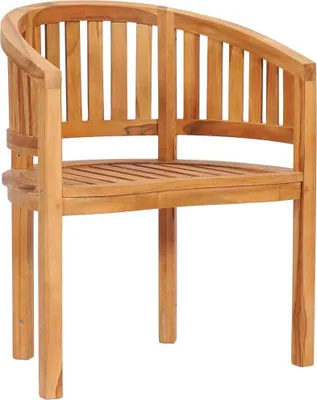 Produktbild von The Living Store Bananenstuhl Massivholz Teak