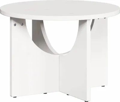 Immagine prodotto di vidaXL Tavolino bianco 50 x 50 x 35 cm in legno di pino massiccio