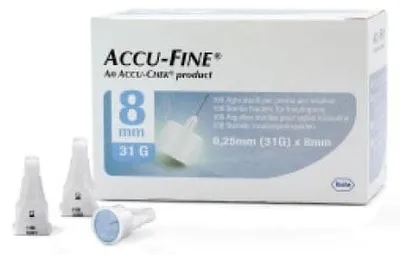 Immagine prodotto di Ago Per Penna Da Insulina Accu-Fine Pen Needle Accu-Chek Gauge 31 X 8Mm 100 Pezzi