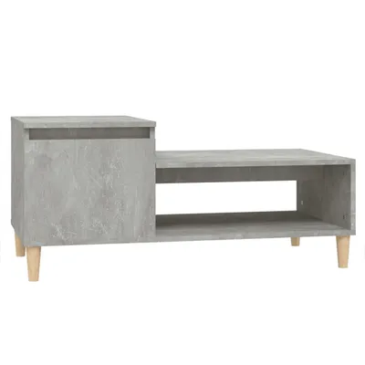 Obrázek produktu pro vidaXL Konferenční stolek Concrete Grey 100x50x45 cm Dřevěný materiál