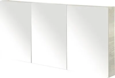 Obrázok produktu pre Zrkadlová skrinka bez osvetlenia Sanox 140 x 13 x 65 cm dub prírodný s 3 dvierkami obojstranne zrkadlové