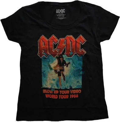 Produktbild von AC/DC Blow Up Your Video / World Tour 1988 Black XL Damen T-Shirt
