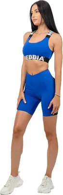 Zdjęcie produktu dla Nebbia High Waisted Iconic Kurze Leggings Blau M Damen Blau M