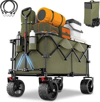 Produktbild von Famanu Strandwagen XXL Kapazität - Faltbar und vielseitig