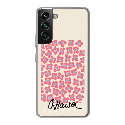 Produktbild von MuchoWow® Handyhülle Schutzhülle Hülle für Samsung Galaxy S22 Plus Blume - Muster - Rosa Silikon Softcase Handy Hülle - Schutzabdeckung