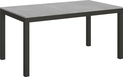 Produktbild von Ausziehbarer Tisch 90x160/264 cm Everyday Evolution Cement Anthrazit Gestell