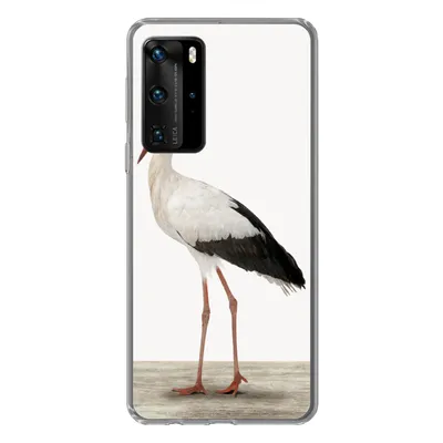 Produktbild von MuchoWow® Handyhülle Schutzhülle Hülle für Huawei P40 Pro Storch - Vogel - Tiere - Jungen - Kinder - Mädchen Silikon Softcase Handy Hülle - Schutz