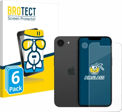 Produktbild von 6x BROTECT Schutzglas für Apple iPhone 16e / 17e Schutzfolie Panzer Folie Glas Display Schutz klar