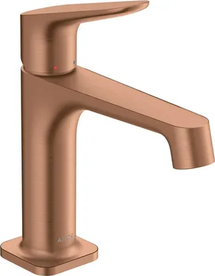 Produktbild von Einhebel-Waschtischmischer AXOR CITTERIO M 100 DN 15 ohne Zugstange brushed red gold ohne Zugstange brushed red gold