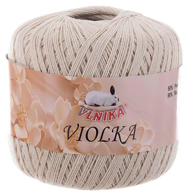Produktbild von Häkelgarn Violka 50g Baumwolle tlw. recycled Klassikgarn Filetgarn unifarben