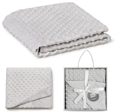 Microfase Babydecke 80 x 110 cm - Grau