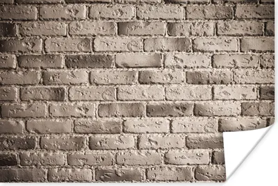 Produktbild von MuchoWow® Poster Ziegel - Grau - Wände 60x40 cm - Schlafzimmerdekoration