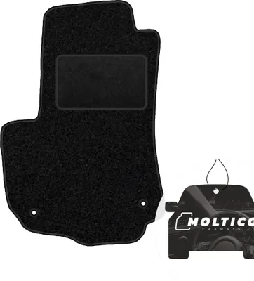 Produktbild von moto-MOLTICO Fahrer Fußmatte Auto Velours Fahrerseite Autoteppiche Schwarz Fahrermatte 1-teilig passend für Opel Zafira B 2005-2011