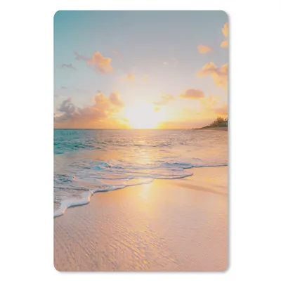 Produktbild von MuchoWow® Mauspad Mousepad Sonnenuntergang - Strand - Meer - Sommer - Blau 18x27 cm - Mousepads - Maus Mat - Pad - Mausunterlage
