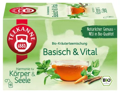 Obrázek produktu pro TEEKANNE 7992 TEEKANNE Basisch & VitalTee 18 Portionen