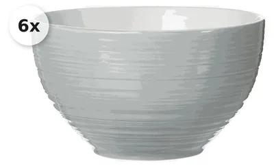 Produktbild von Müslischale 14cm 6er Set Suomi grau-blau