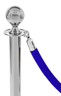 Immagine prodotto di Corda in velluto blu - fibbia cromata