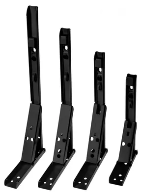 Produktbild von Edelstahl Regalträger klappbar Regalhalter Regalwinkel Stahl Regal Halter Stahl / Schwarz 14 Zoll (340mm)