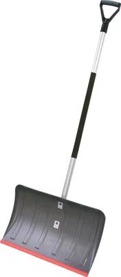 Produktbild von TRIUSO 55JPE7, Schneeschaufel, Aluminium, Kunststoff, Schwarz, Einfarbig, 135 cm, 55 cm