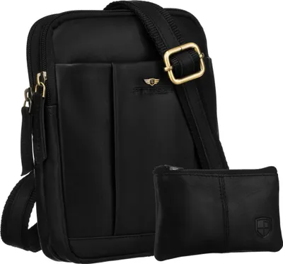 Produktbild von PTN M22E-OPU-6798 Schwarze Ledertasche