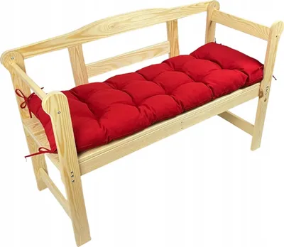 Produktbild von Gartenbankkissen, Rot, 180x40x8, Gartenkissen, Gartensitzkissen, Outdoorkissen, Gartenkissen
