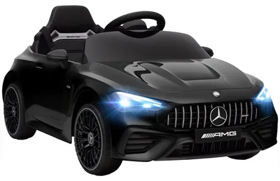 Obrázok produktu pre Elektrické autíčko pre deti, značka Mercedes, 12V | Farba: Čierna | Rozmery: 55x99x43 cm