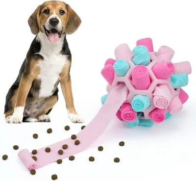 Immagine prodotto di Giocattolo interattivo per cani, gioco portatile per cani, Souffléball, per cani di taglia piccola e media