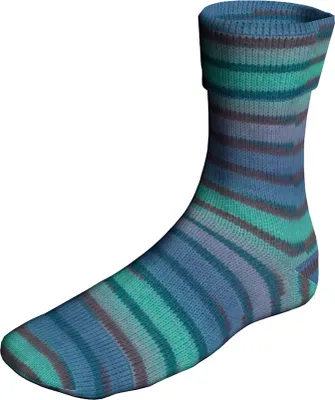 Produktbild von Lang Yarns - Super Soxx Color 4-fach PainterlySoxx 0549 dunkelblau mint 1150 Viridian