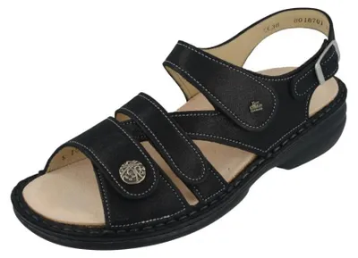 Productafbeelding van FINN COMFORT Gomera dames sandalen, zwart, Brina suède - maat: 39