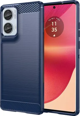 Produktbild von Motorola Edge 50 Fusion Hülle - Coverup Armor Brushed TPU Back Cover - Blau
