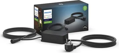 Produktbild von Philips Hue White and Color ambiance Outdoor 40 Watt Netzteil, Beleuchtungsstromversorgung, Schwarz, Kunststoff, Philips, Garten, Terrasse, IP67