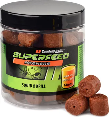 Obrázok produktu pre SuperFeed tukové pelety na kaprový háčik 14mm/150g kalamáre a krill