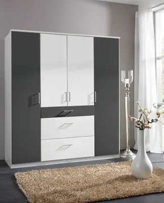 Produktbild von Wimex Click Drehtürenschrank 180 cm, 3 Schubkästen